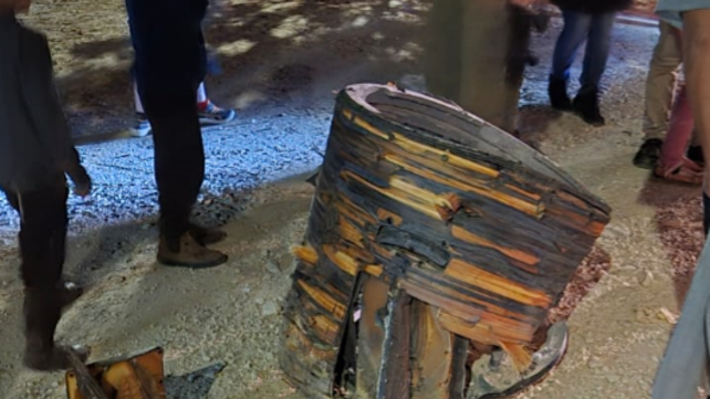 שברי טיל אחרי באלון שבות אחרי ירי מתימן, 15 במאי 2025