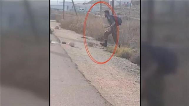 תיעוד חייל מתעמת עם כוחות מג"ב ביצהר