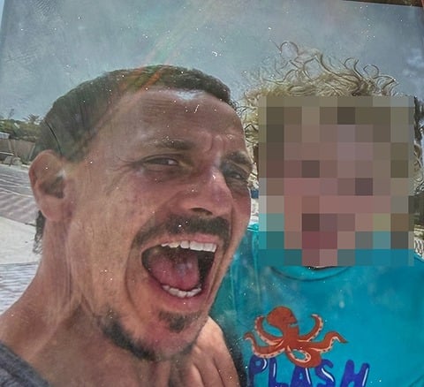 דודו מלמד, בן 43, ובנו סער בן ה-6