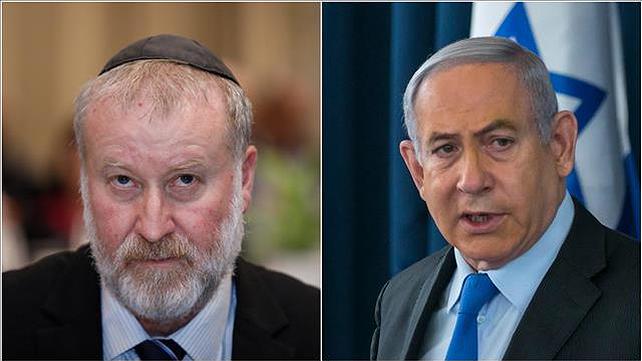 בנימין נתניהו ואביחי מנדלבליט 