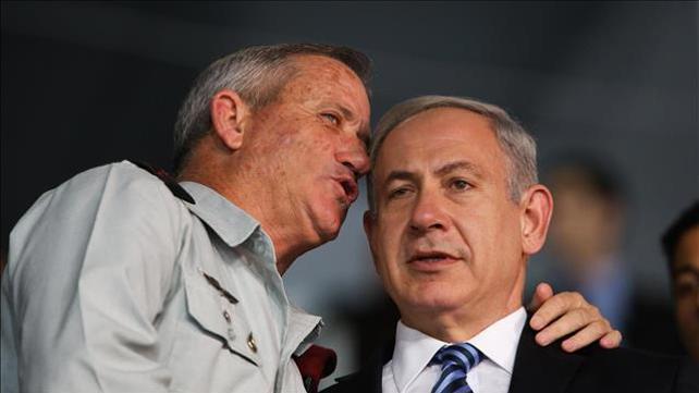 בנימין נתניהו ובני גנץ 2013