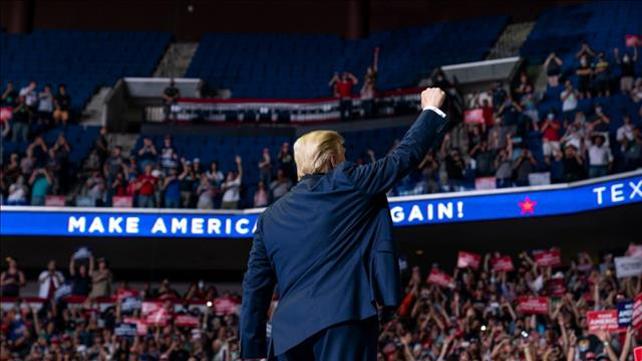 עצרת של טראמפ באוקלהומה 