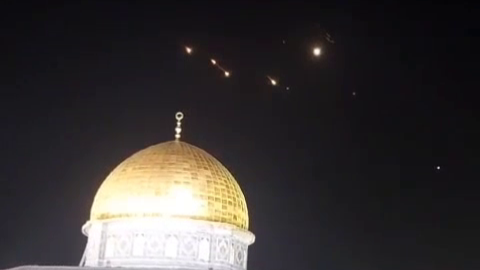 רקטות טילים איראן הר הבית אל אקצא כיפת הסלע