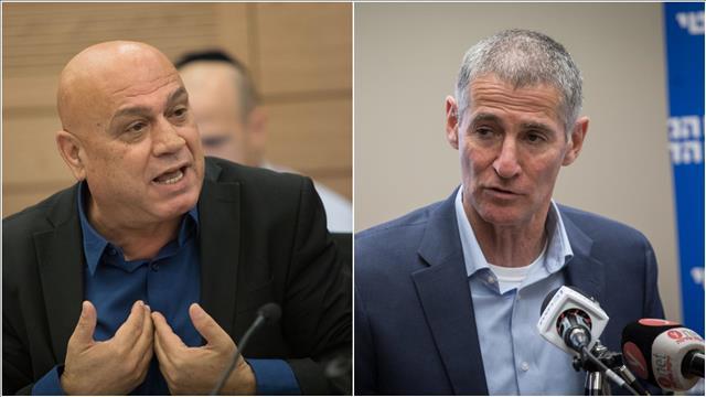 חברי הכנסת יאיר גולן ועיסאווי פריג'