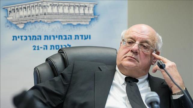יו"ר ועדת הבחירות המרכזית חנן מלצר, מרץ 2019