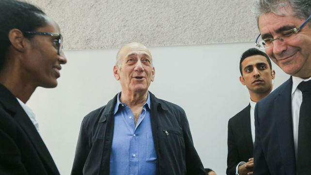 ראש הממשלה לשעבר, אהוד אולמרט, בדיון במשפטו