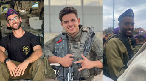 אופק, עומר וליאור, שנפלו בפיצוץ זירת מטענים בעזה, הובאו למנוחות