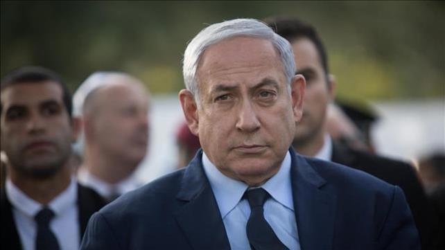 בנימין נתניהו בהלוויית נחמה ריבלין בירושלים, יוני 2019