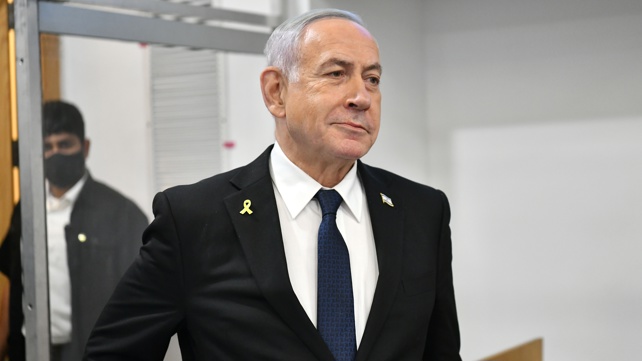 נתניהו באולם בית המשפט