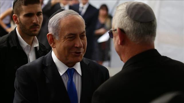 בני גנץ ובנימין נתניהו 