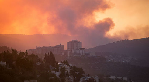 שריפה בסטף: לוחמי האש עדיין לא השיגו שליטה