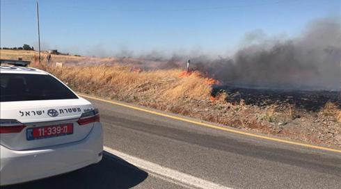 בעקבות שריפה בצפון: פונו מבני מגורים במושבה כנרת (1)