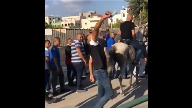 תיעוד ירי בחתונה בג'סר א-זרקא, ב-14.6.19