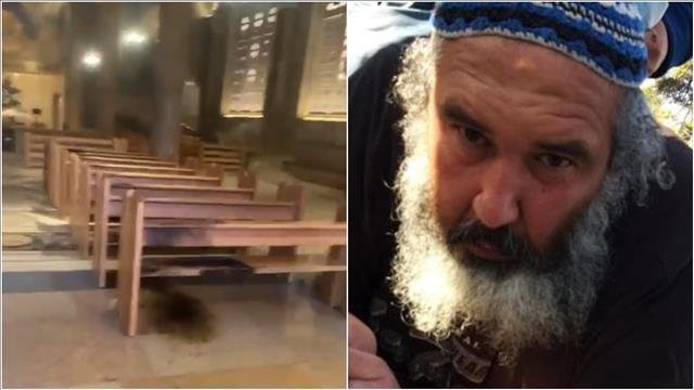 יהושע אלקובי והכנסייה שניסה להצית בירושלים ב-4.12.2020