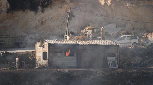 חשד: שריפה שגרמה נזק כבד ביצהר - הוצתה ע"י פעילי ימין