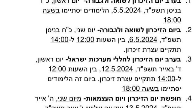 לשון ההודעה, אוניברסיטת בר אילן