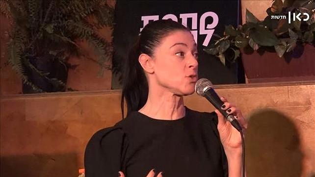מרב מיכאלי באירוע בחירות של כאן חדשות 27.10.22