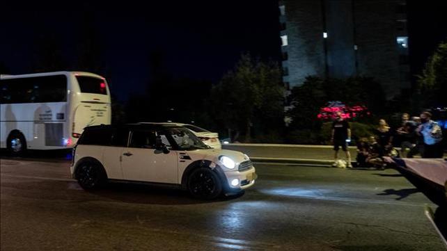 הרכב שבו נסע הנהג שנסע במהירות וכמעט חצה גדר בהפגנה בבלפור 20.9.20