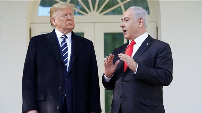 נתניהו וטראמפ בוושינגון 27 ינואר