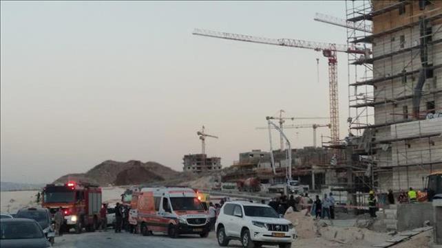 קריסת פיגום בבית שמש 21.10.20