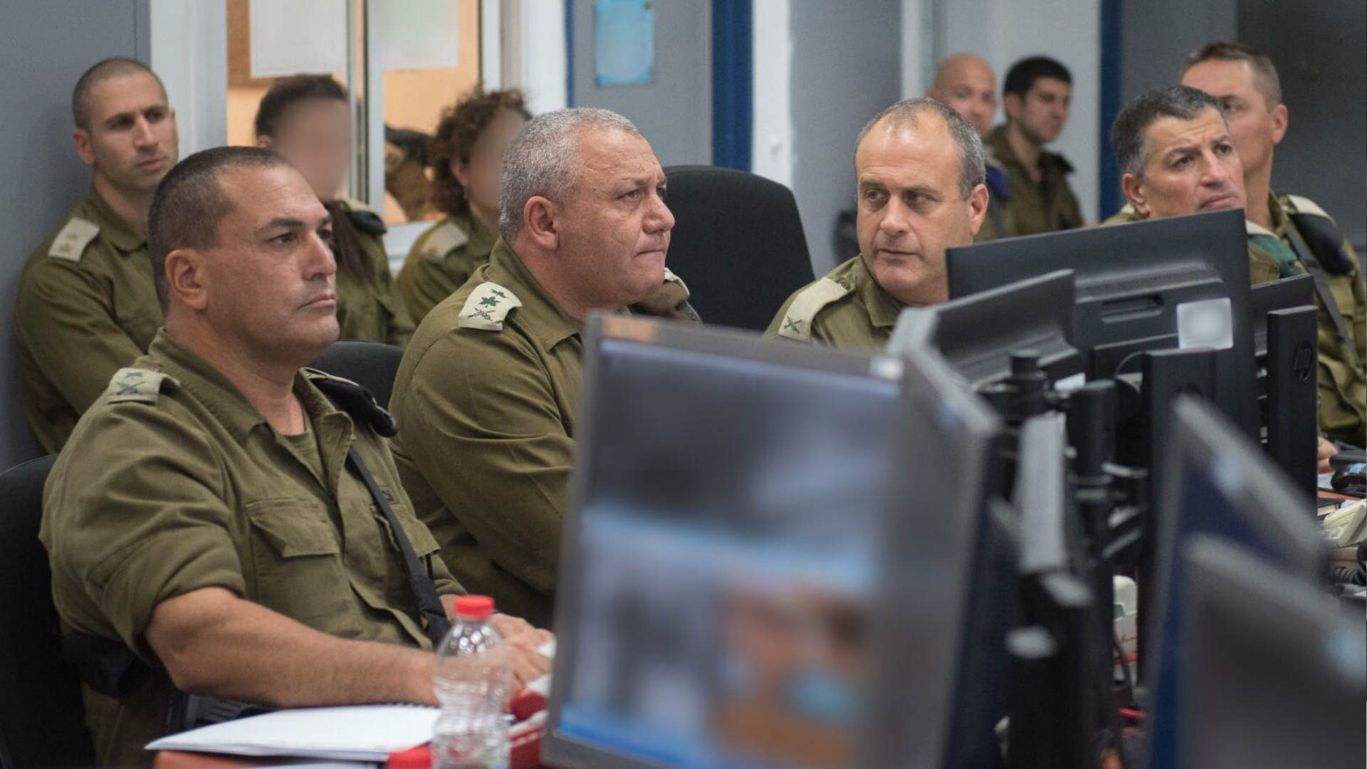 הרמטכ"ל איזנקוט באוגדת עזה, היום