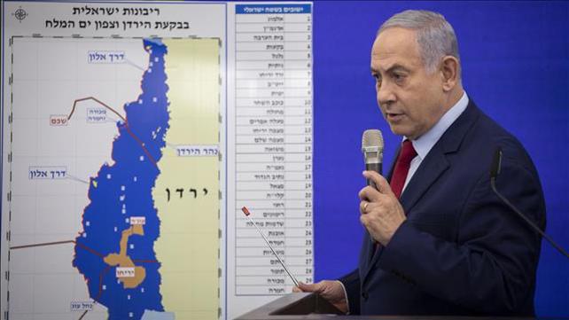ראש הממשלה בנימין נתניהו, סיפוח, החלת ריבונות