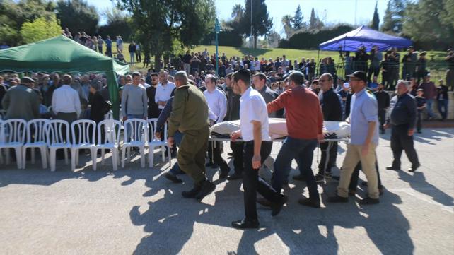 הלוויית אחיעד אטינגר שנרצח בפיגוע באריאל, מרץ 2019