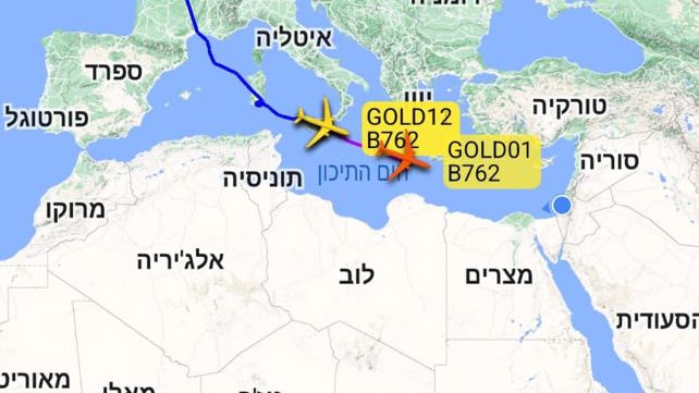 מטוסי קרב אמריקניים בדרכם לאזור 