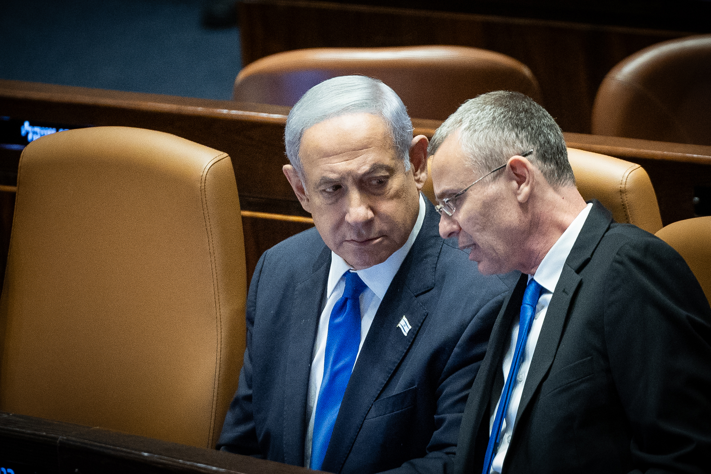בנימין נתניהו ויריב לוין