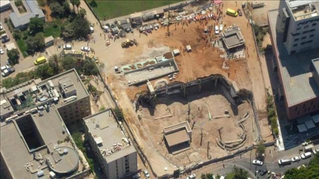 חניון הברזל בקריית החייל בתל אביב שקרס, באסון נהרגו 6 עובדים, 05.09.16  