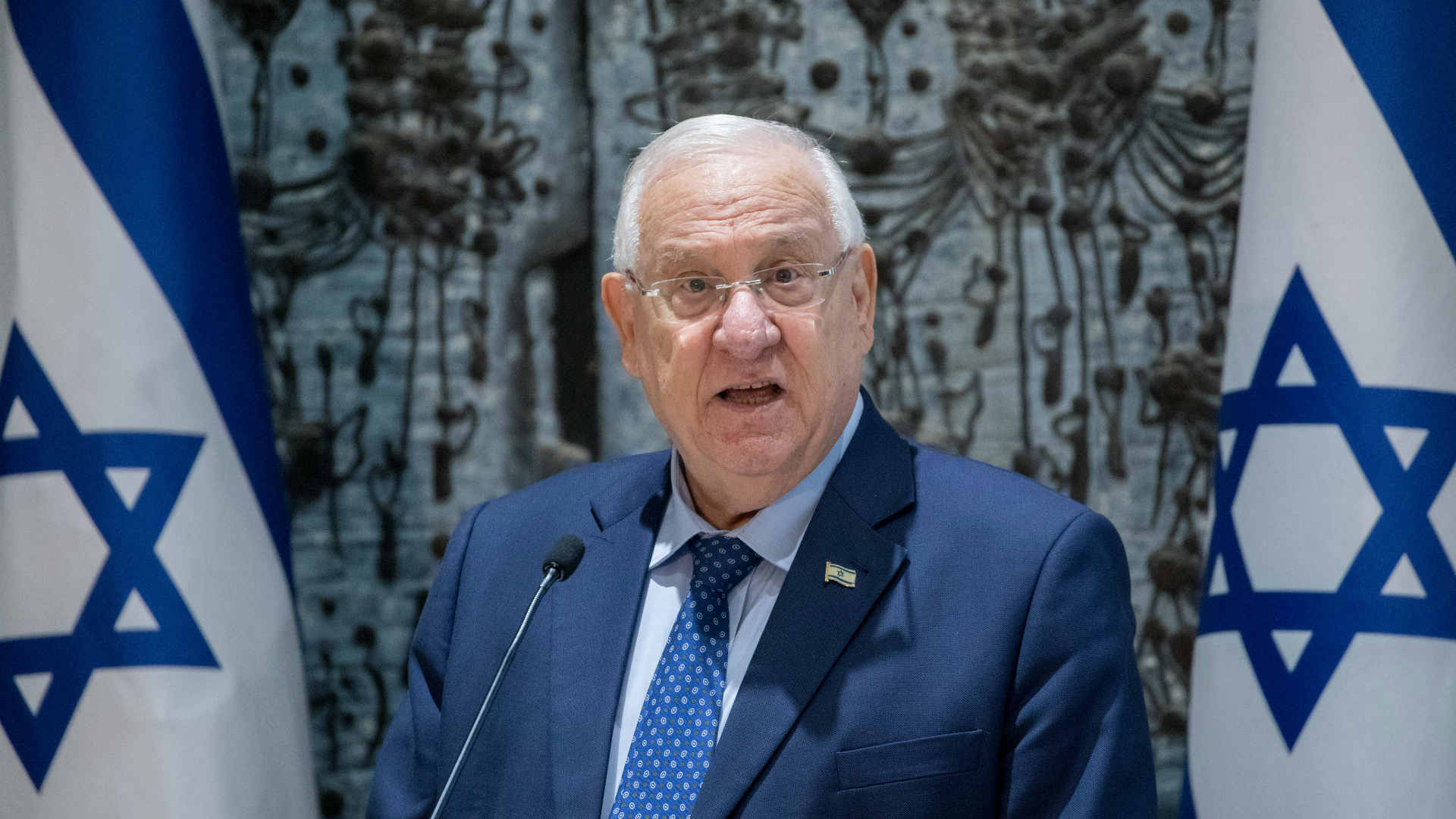 ריבלין נואם במשכן הנשיא, היום