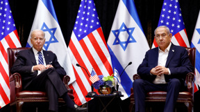 נתניהו וביידן בפתח קבינט המלחמה