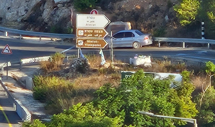 רכב חשוד בכניסה ליישוב עטרת