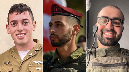 הותרו לפרסום שמותיהם של שלושה קצינים בצנחנים שנפלו בקרב בעזה