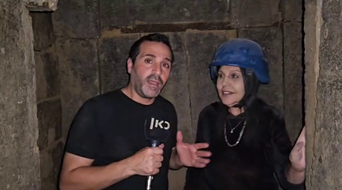 סנדלי שורש וציוד של חייל במנהרת טרור: כתבי כאן חדשות בשיפא