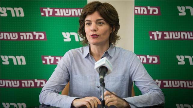 תמר זנדברג בישיבת סיעת מרצ