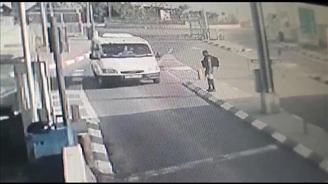 תיעוד מפיגוע הדריסה במחסום הקיוסק, 22 באפריל 2020