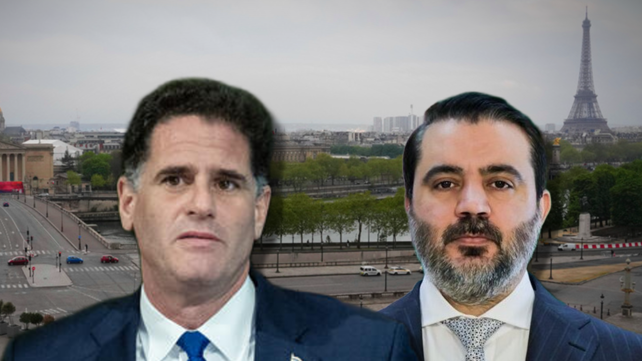 רון דרמר ושר החוץ הסורי אסעד א-שייבאני