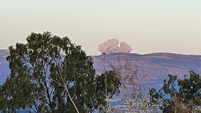 הפיצוץ בדרום לבנון שהפעיל את התרעת פיקוד העורף על רעידת אדמה