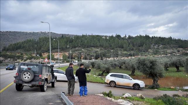המקום בו טבע למוות החייל אביתר יוספי בנחל חילזון, ינואר 2019 