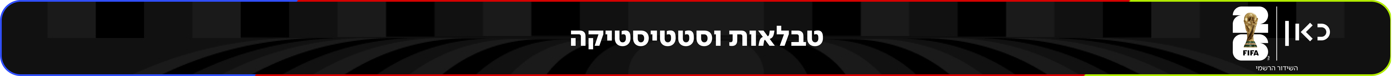 טבלאות וסטטיסטיקה