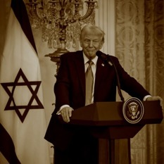 נשיא ארה"ב דונלנד טראמפ במסיבת עיתונאים 