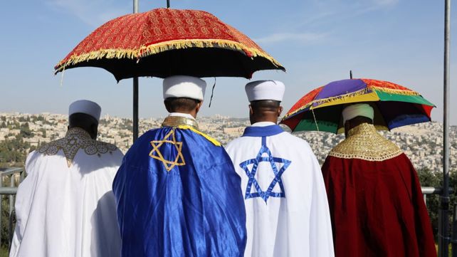 הטקס המרכזי לציון חג הסיגד בארמון הנציב בירושלים, היום