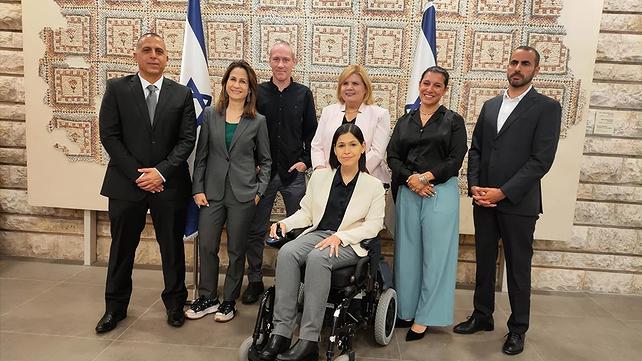 צוות המו"מ של יש עתיד והמחנה הממלכתי בבית הנשיא
