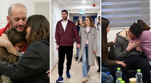 סוף סוף בבית: סשה, שגיא ויאיר התאחדו עם משפחותיהם