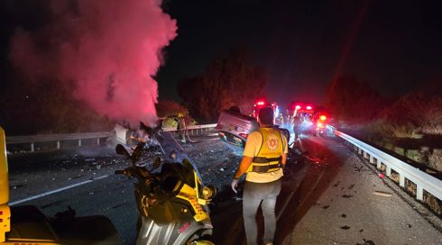 גבר ואישה נהרגו בתאונת דרכים סמוך לאשדוד