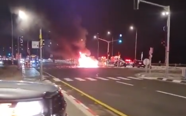 פיצוץ רכב ליד אור הנר שבעוטף עזה