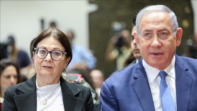 נשיאת בית המשפט העליון אסתר חיות וראש הממשלה בנימין נתניהו