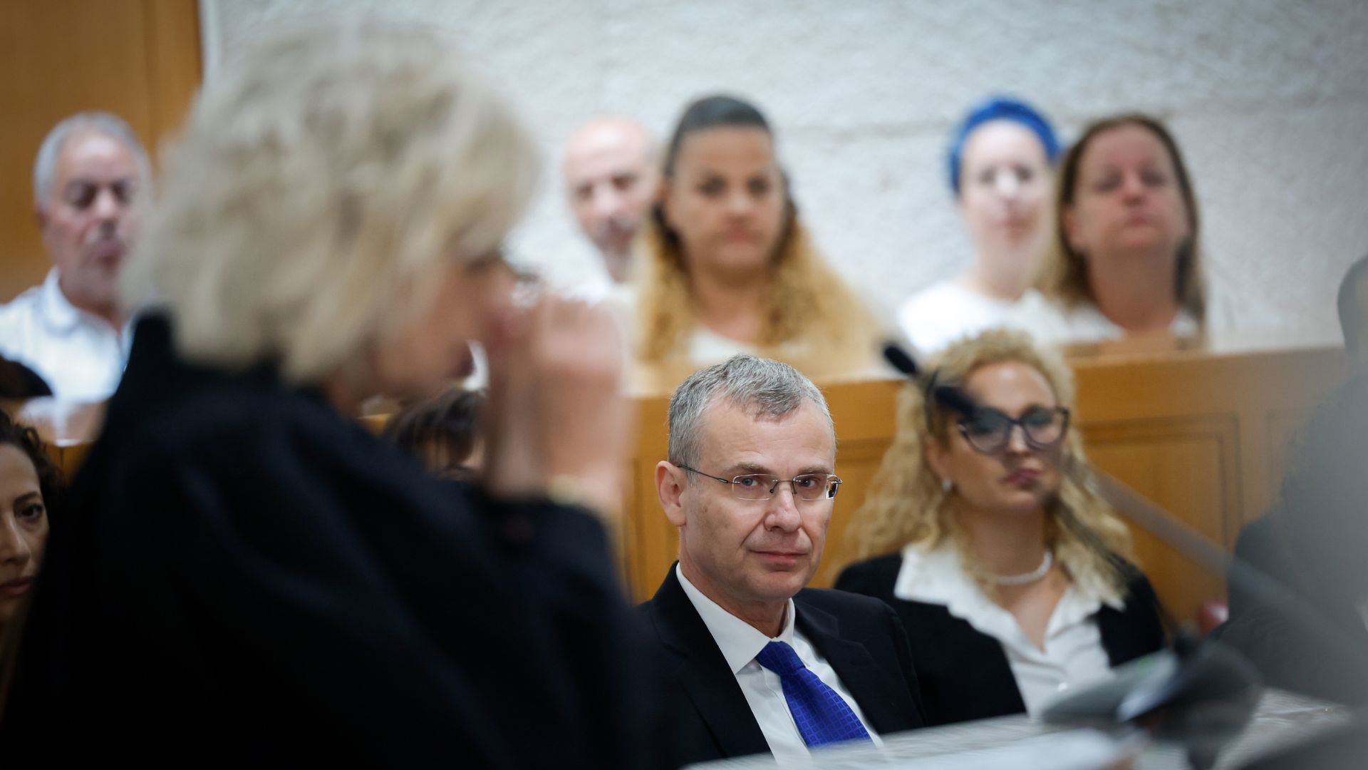 שר המשפטים יריב לוין והיועצת המשפטית לממשלה גלי בהרב מיארה בבית המשפט העליון, היום