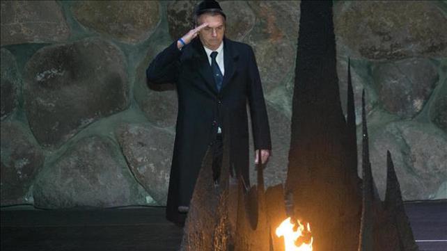 נשיא ברזיל ז'איר בולסונארו ביד ושם, אפריל 2019